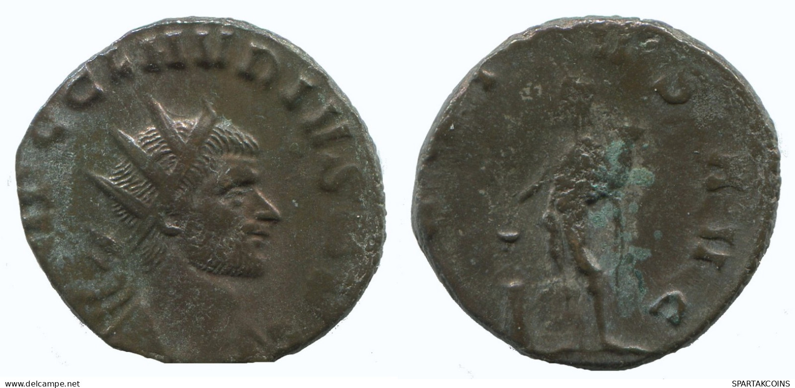 CLAUDIUS II ANTONINIANUS Siscia AD98 Salus AVG 3.2g/19mm #NNN1910.18.E.A - The Military Crisis (235 AD To 284 AD)