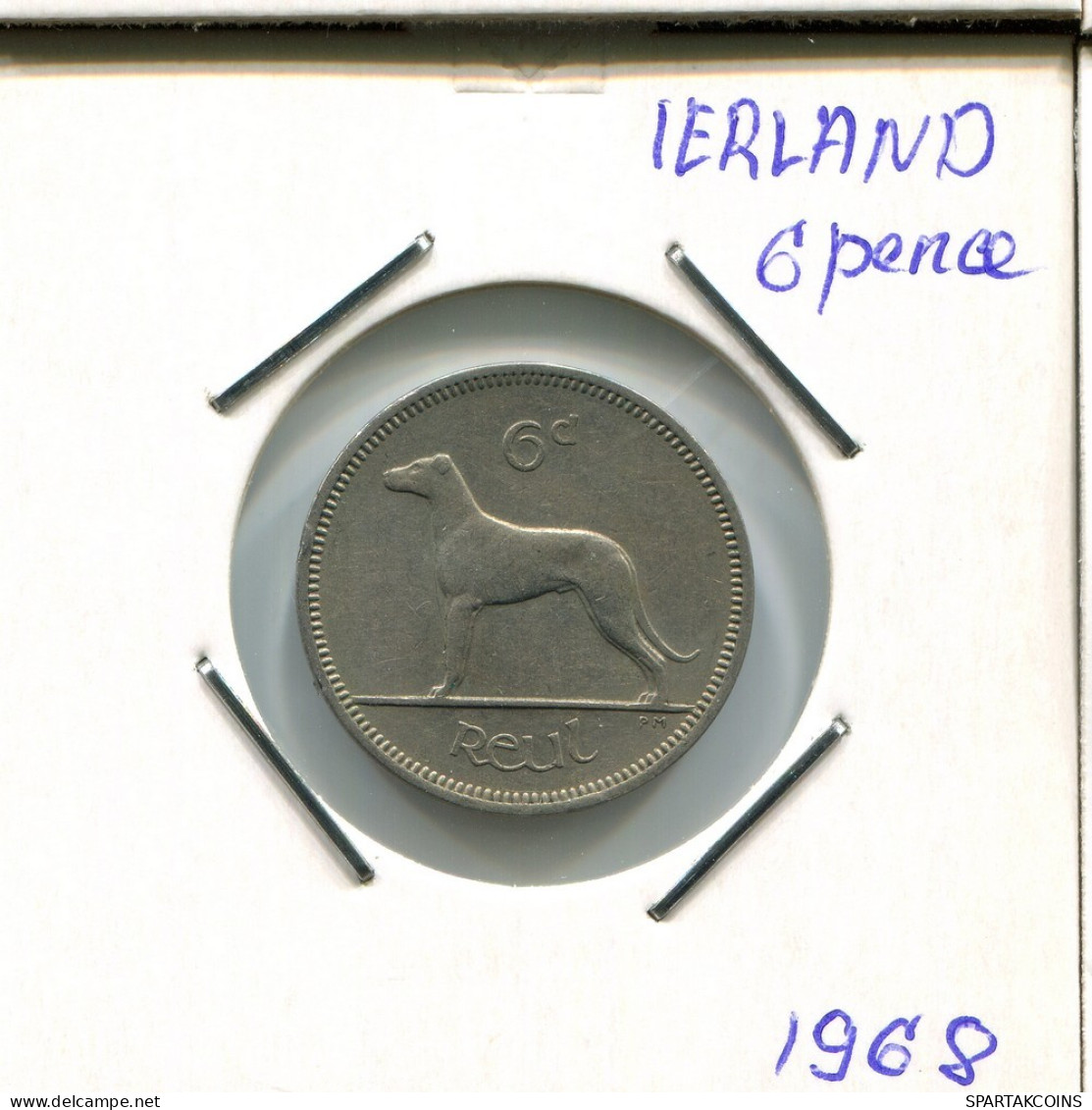 6 PENCE 1968 IRLANDE IRELAND Pièce #AR590.F.A - Irland