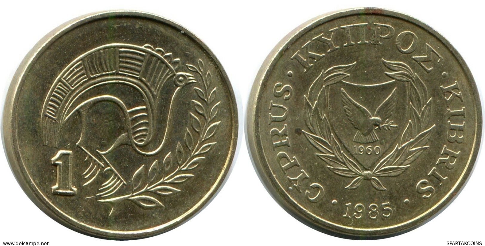 1 CENTS 1985 CHIPRE CYPRUS Moneda #AP327.E.A - Chypre