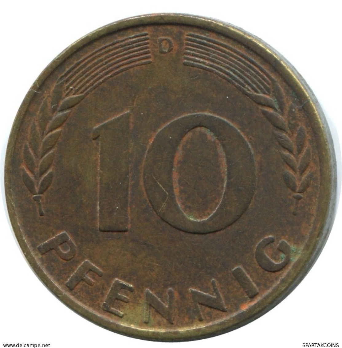 10 PFENNIG 1950 D BRD ALEMANIA Moneda GERMANY #AD563.9.E.A - 10 Pfennig