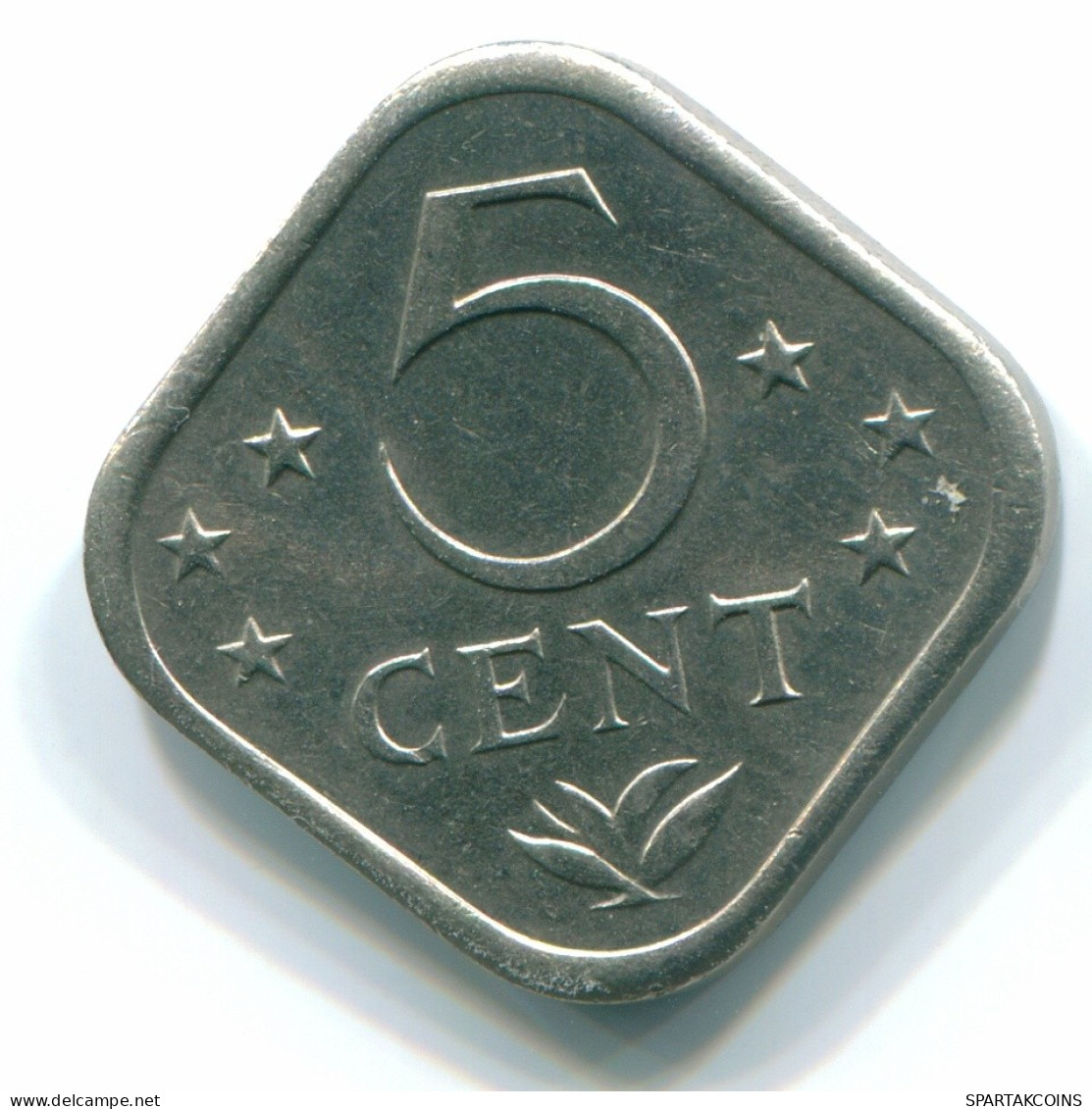 5 CENTS 1977 NIEDERLÄNDISCHE ANTILLEN Nickel Koloniale Münze #S12275.D.A - Antillas Neerlandesas