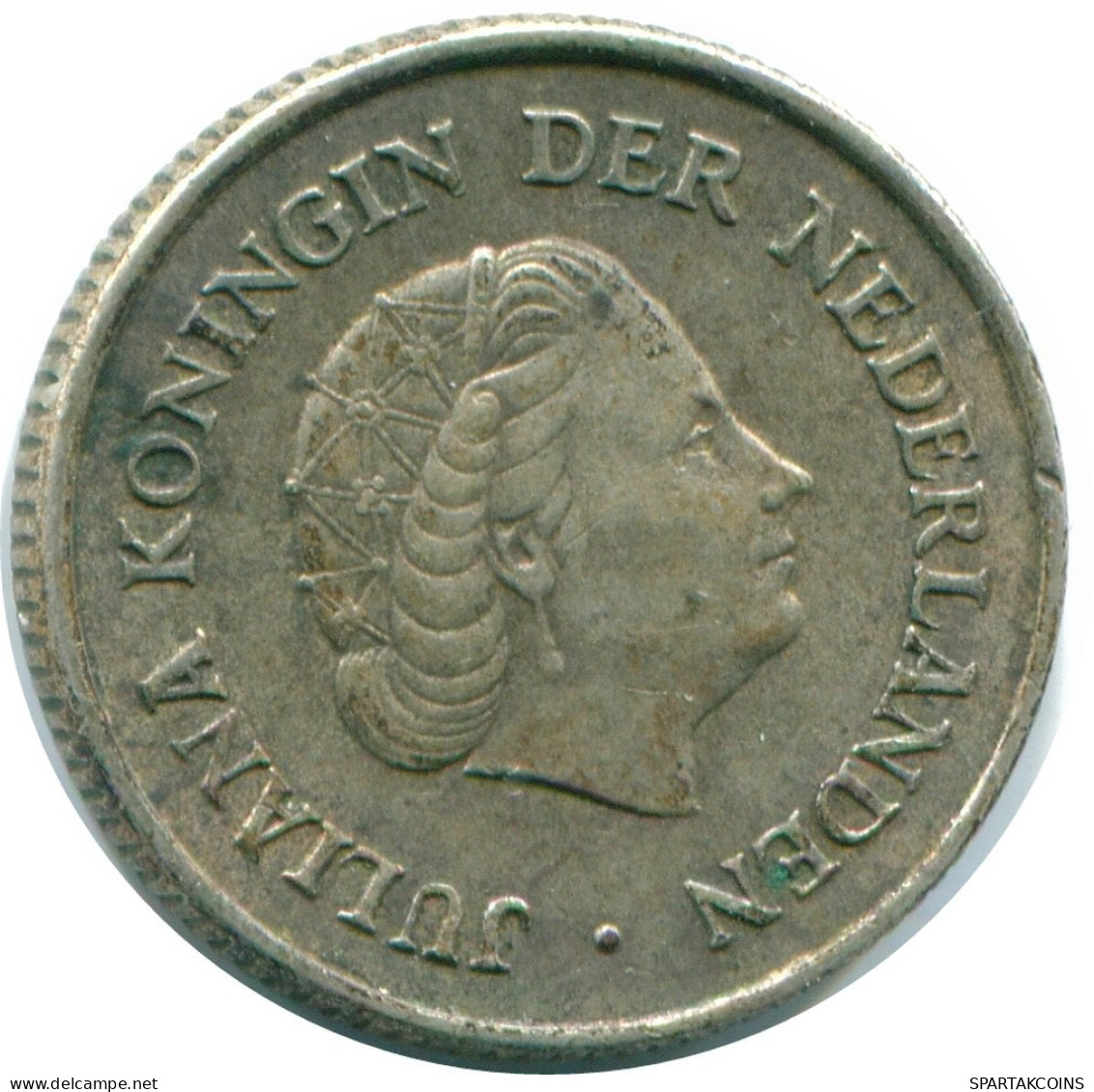 1/4 GULDEN 1965 NIEDERLÄNDISCHE ANTILLEN SILBER Koloniale Münze #NL11410.4.D.A - Antilles Néerlandaises