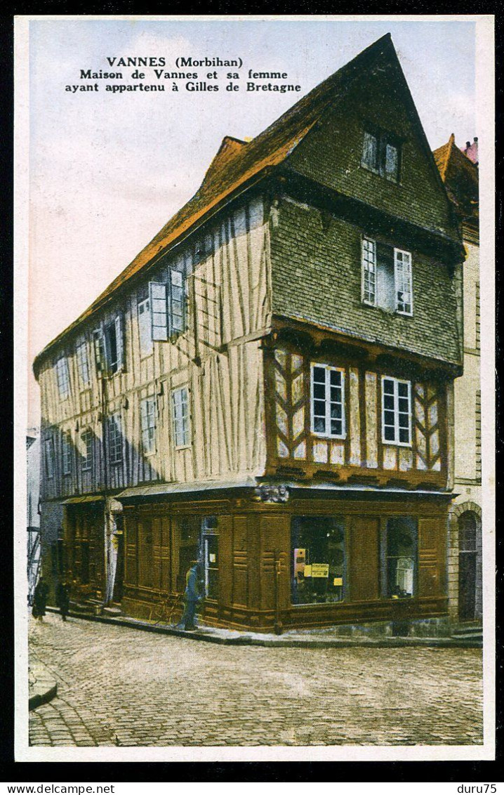 CP Couleur Non écrite * VANNES Maison De Vannes Et Sa Femme Ayant Appartenu à Gilles De Bretagne * Combier Editeur - Vannes