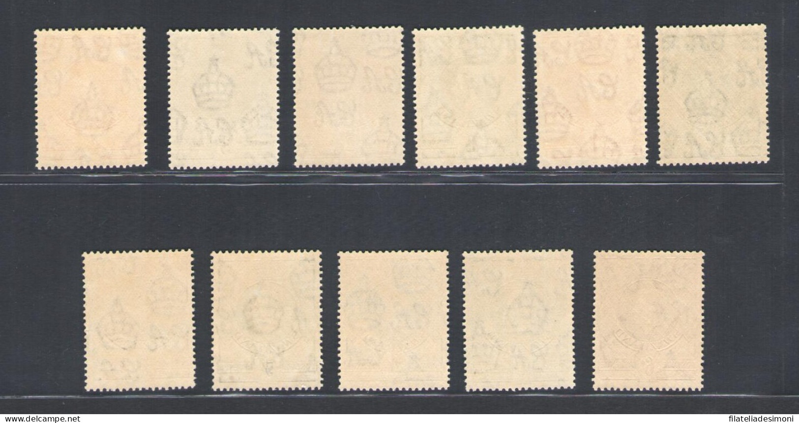 1938-54 Swaziland, Stanley Gibbons N. 28/38a - MNH** - Andere & Zonder Classificatie