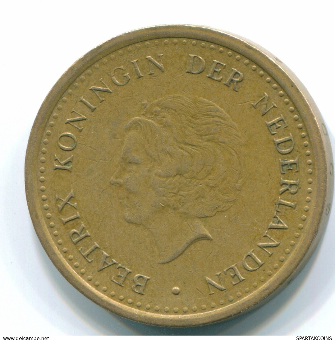 1 GULDEN 1990 ANTILLAS NEERLANDESAS Aureate Steel Colonial Moneda #S12115.E.A - Antilles Néerlandaises