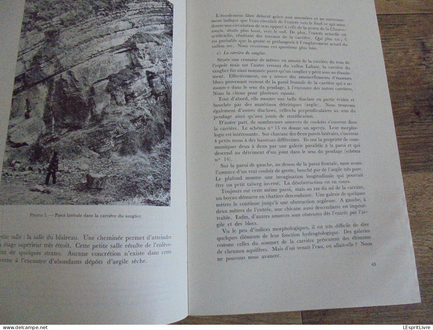 LES NATURALISTES BELGES N° 1 Année 1974 Régionalisme Grotte Vaucelles Carrières Pierres Carrière du Sanglier Gimnée