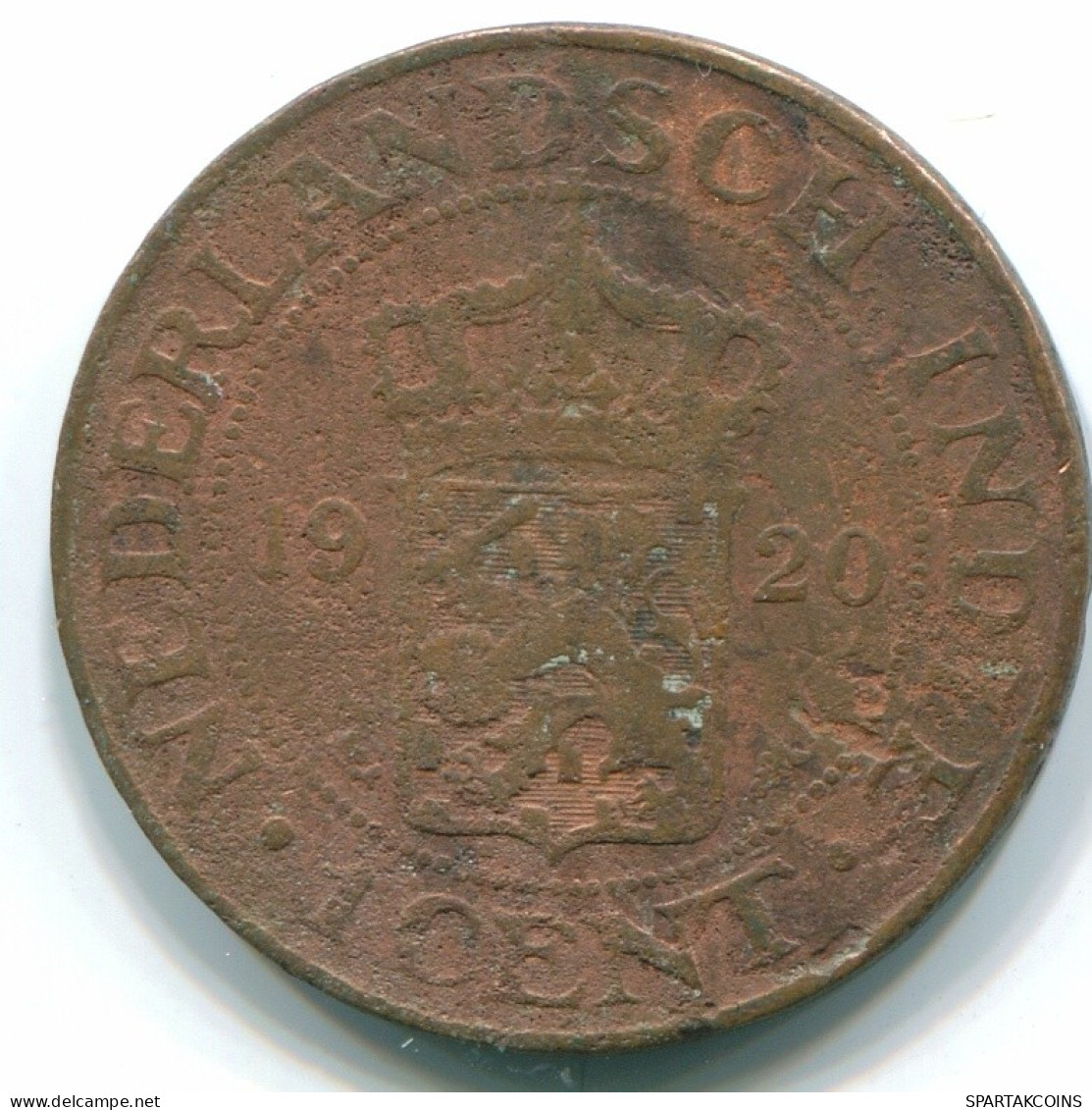 1 CENT 1920 INDIAS ORIENTALES DE LOS PAÍSES BAJOS INDONESIA Copper #S10085.E.A - Dutch East Indies