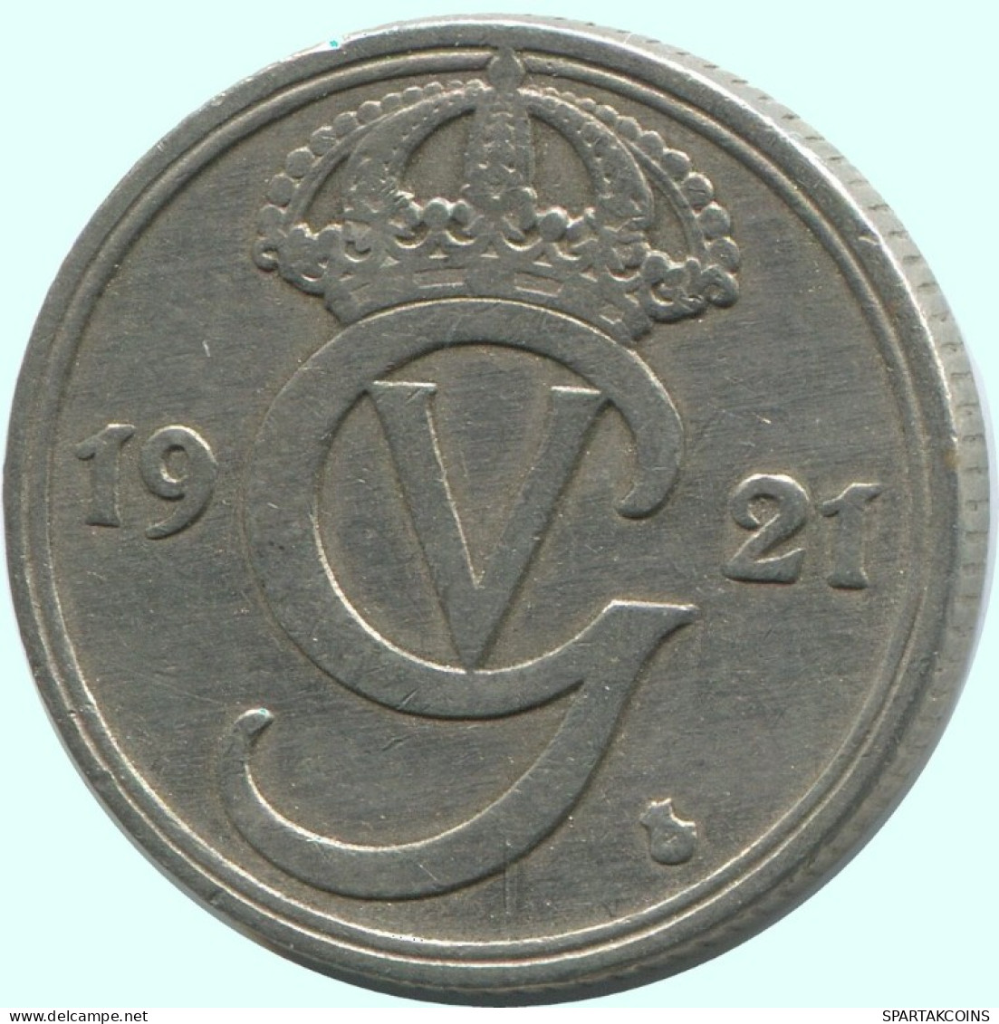 50 ORE 1921 W SCHWEDEN SWEDEN Münze RARE #AC697.2.D.A - Schweden