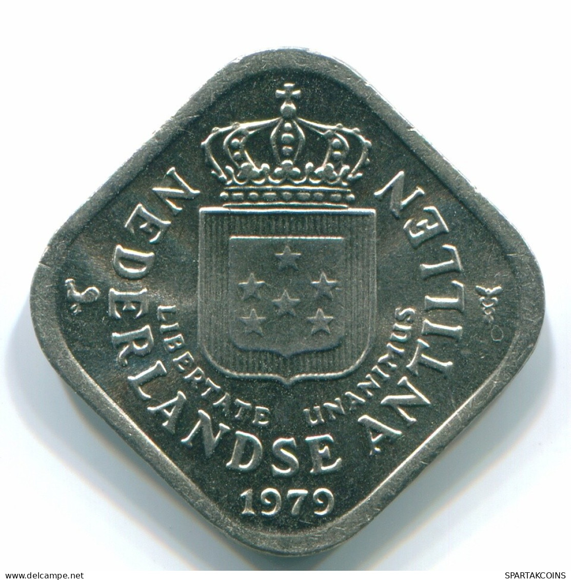 5 CENTS 1979 NIEDERLÄNDISCHE ANTILLEN Nickel Koloniale Münze #S12296.D.A - Antillas Neerlandesas