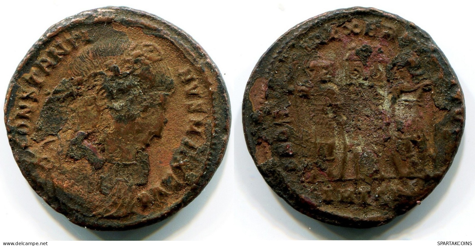 CONSTANTINE I THESSALONICA FROM THE ROYAL ONTARIO MUSEUM #ANC11133.14.U.A - Der Christlischen Kaiser (307 / 363)