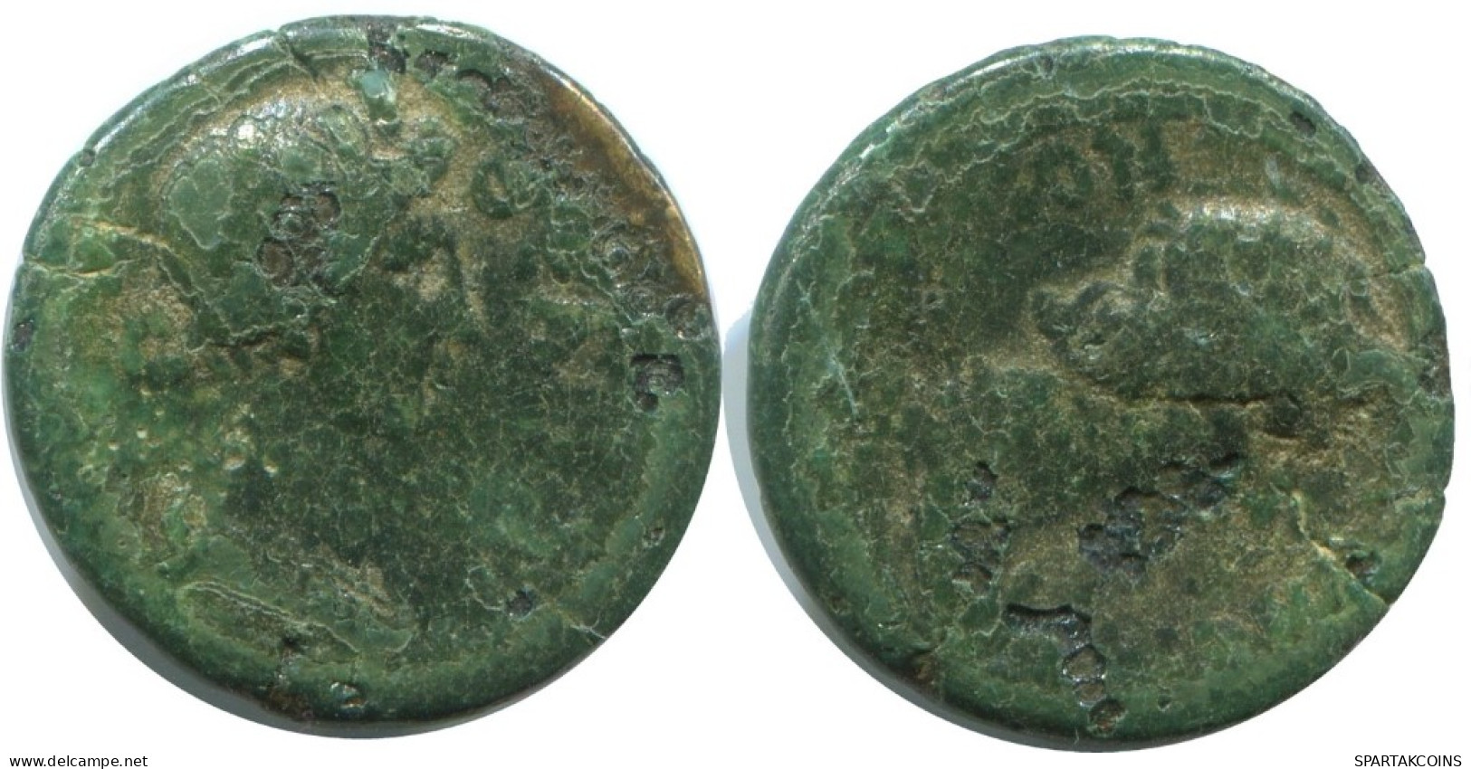 GENUINE ANTIKE GRIECHISCHE Münze 2.3g/16mm #AG050.12.D.A - Griechische Münzen