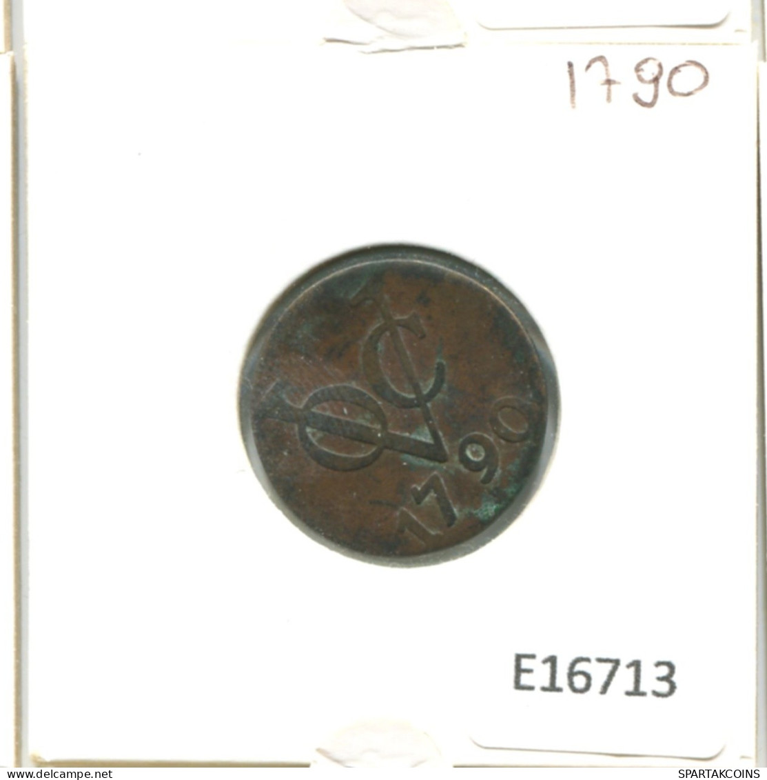 1790 UTRECHT VOC DUIT NETHERLANDS INDIES NEW YORK COLONIAL PENNY #E16713.8.U.A - Indes Neerlandesas