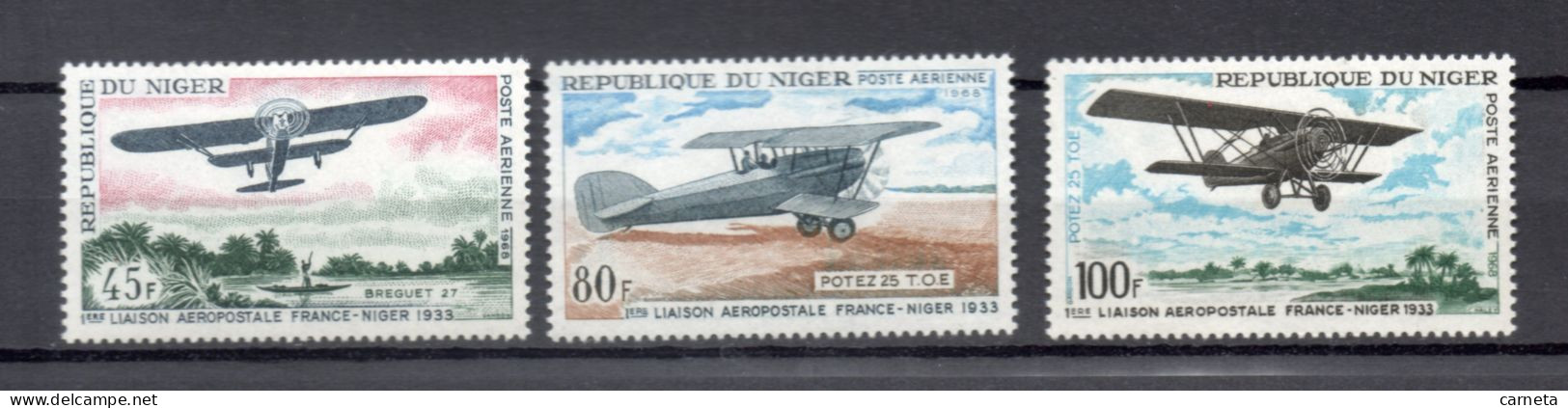 NIGER  PA  N° 83 à 85     NEUFS SANS CHARNIERE  COTE 6.50€    AVION - Niger (1960-...)