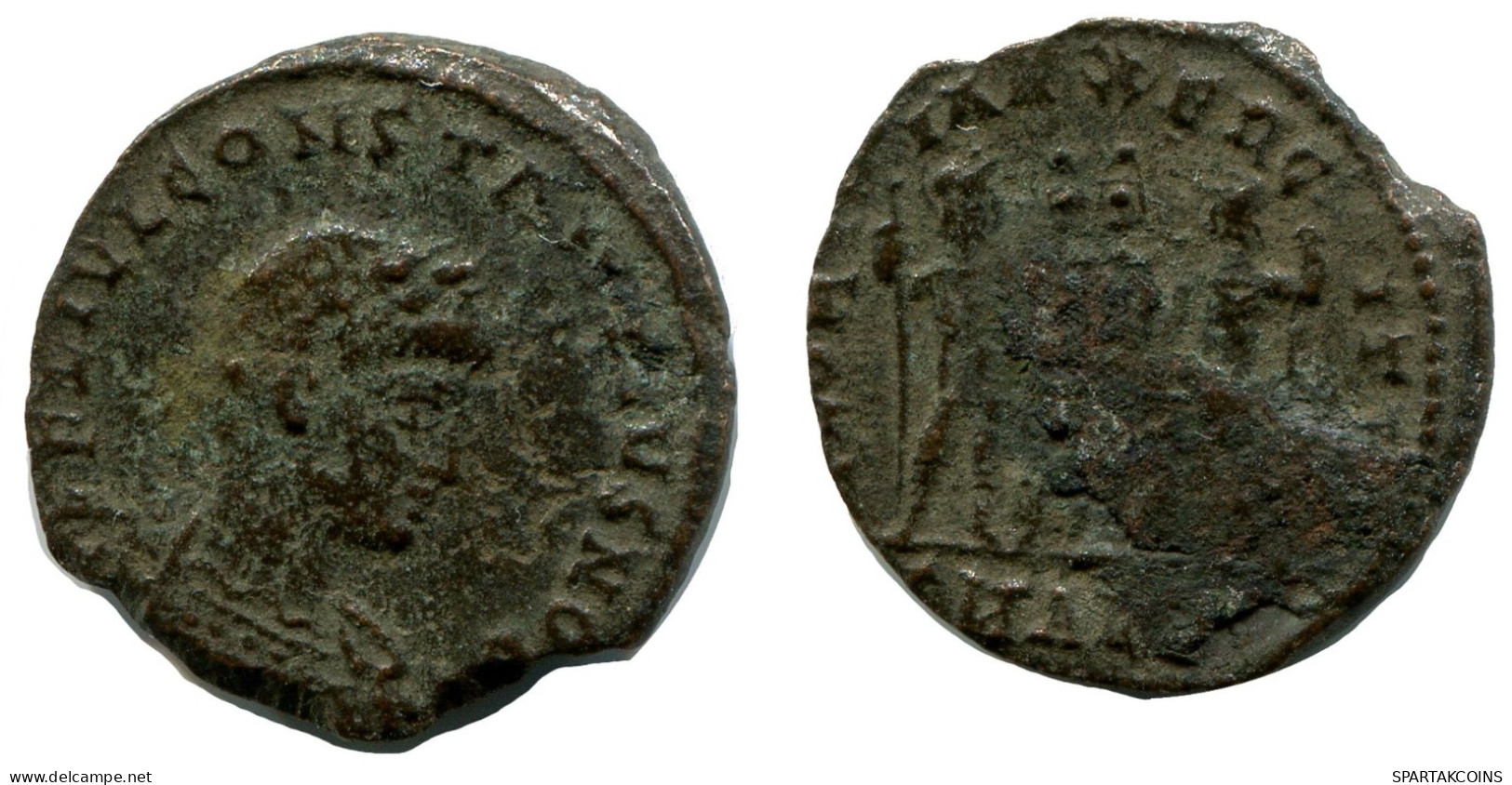 CONSTANTIUS II MINTED IN ALEKSANDRIA FOUND IN IHNASYAH HOARD #ANC10435.14.E.A - L'Empire Chrétien (307 à 363)