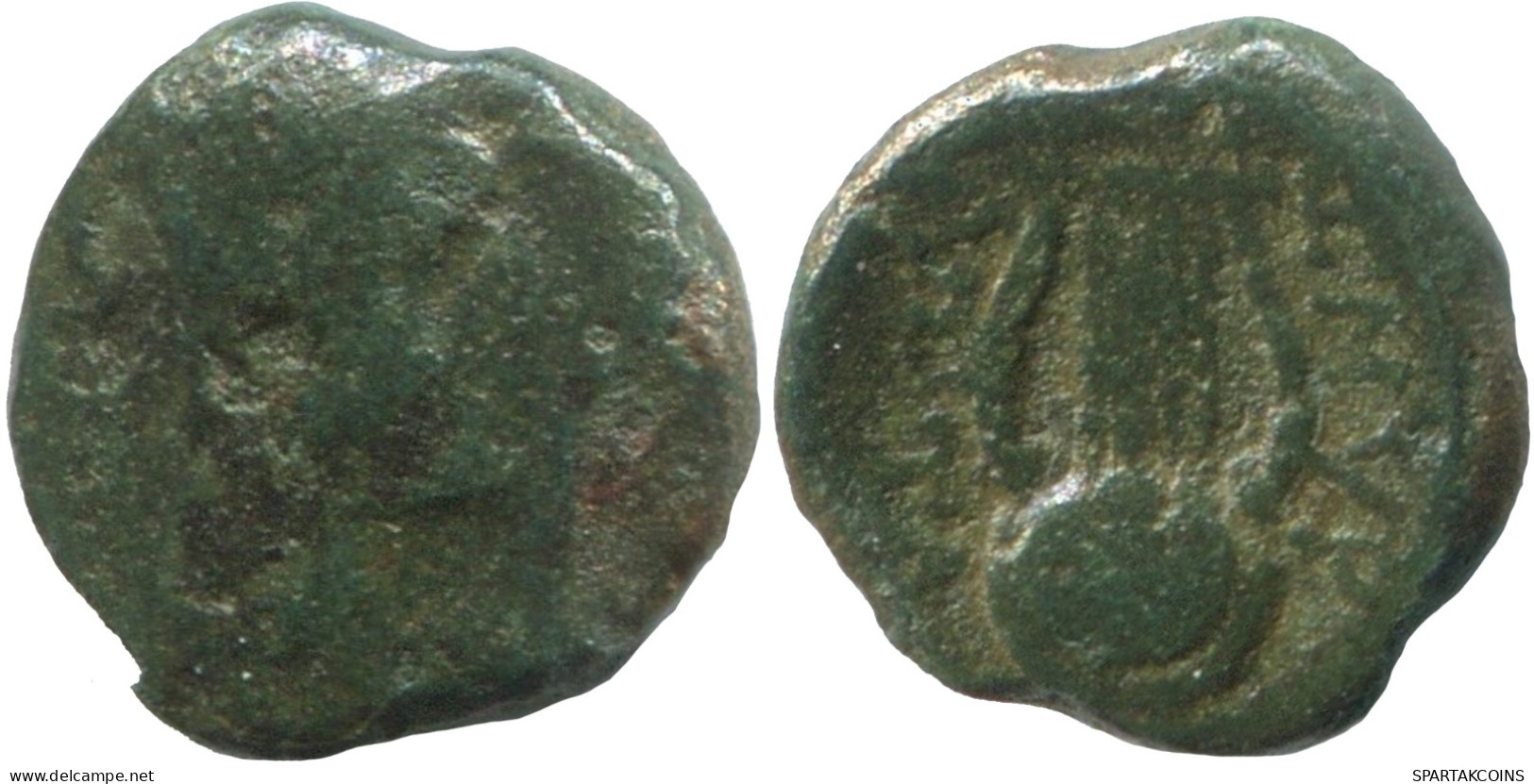SELEUKID EMPIRE ANTIOCHOS APOLLO KITHARA GREEK Coin 0.6g/9mm #SAV1357.11.U.A - Greek