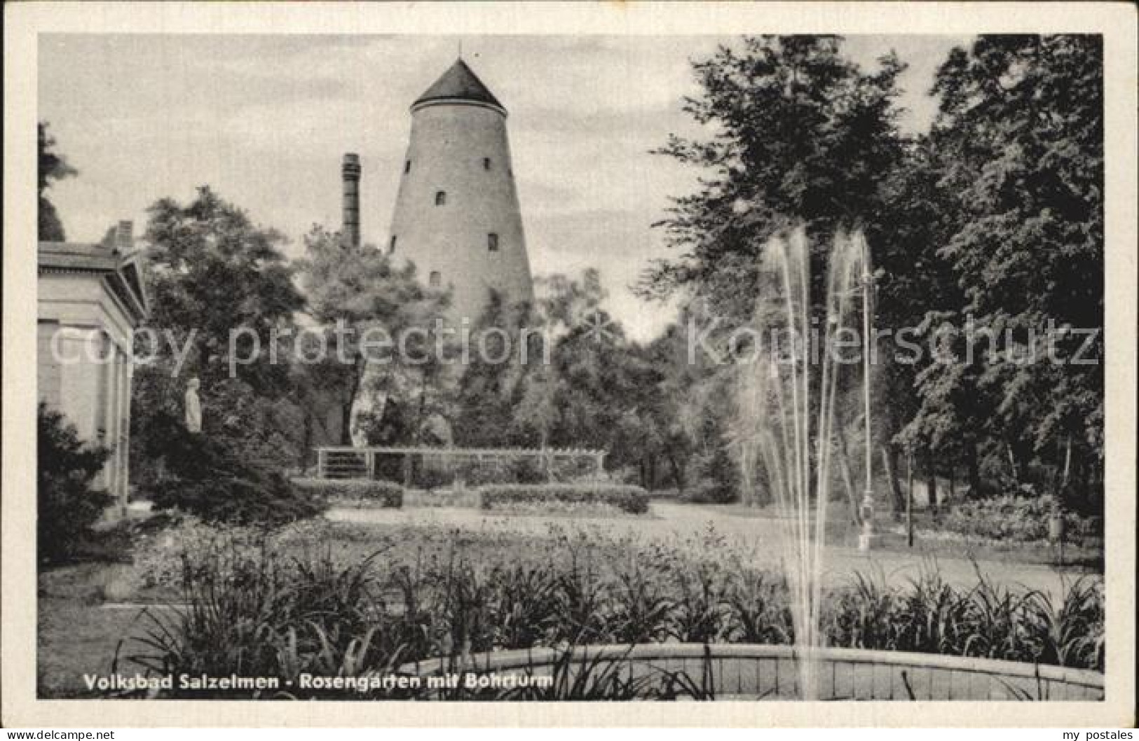 72506946 Bad Salzelmen Rosengarten Mit Bohrturm Bad Salzelmen - Schönebeck (Elbe)