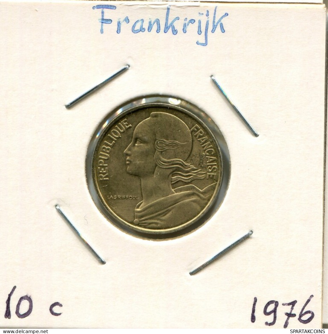 10 CENTIMES 1976 FRANKREICH FRANCE Französisch Münze #AM130.D.A - 10 Centimes