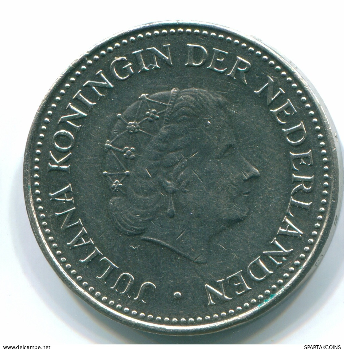 1 GULDEN 1971 ANTILLES NÉERLANDAISES Nickel Colonial Pièce #S11932.F.A - Antilles Néerlandaises