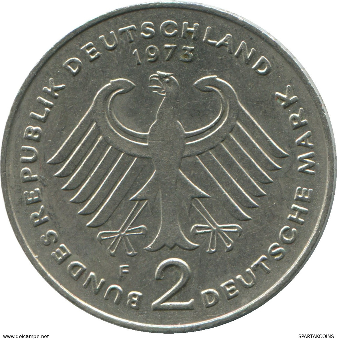 2 DM 1973 F BRD DEUTSCHLAND Münze GERMANY #DE10389.5.D.A - 2 Mark