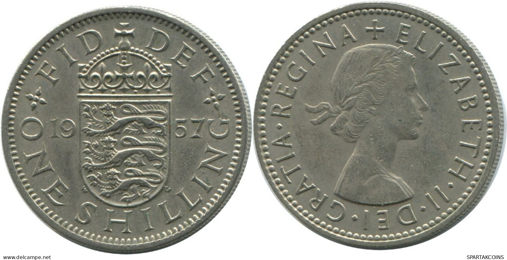 SHILLING 1957 UK GBAN BRETAÑA GREAT BRITAIN Moneda #AG985.1.E.A - I. 1 Shilling