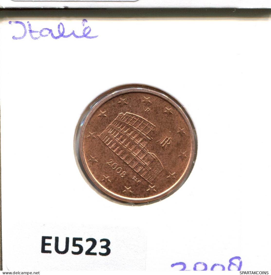 5 EURO CENTS 2008 ITALIEN ITALY Münze #EU523.D.A - Italy