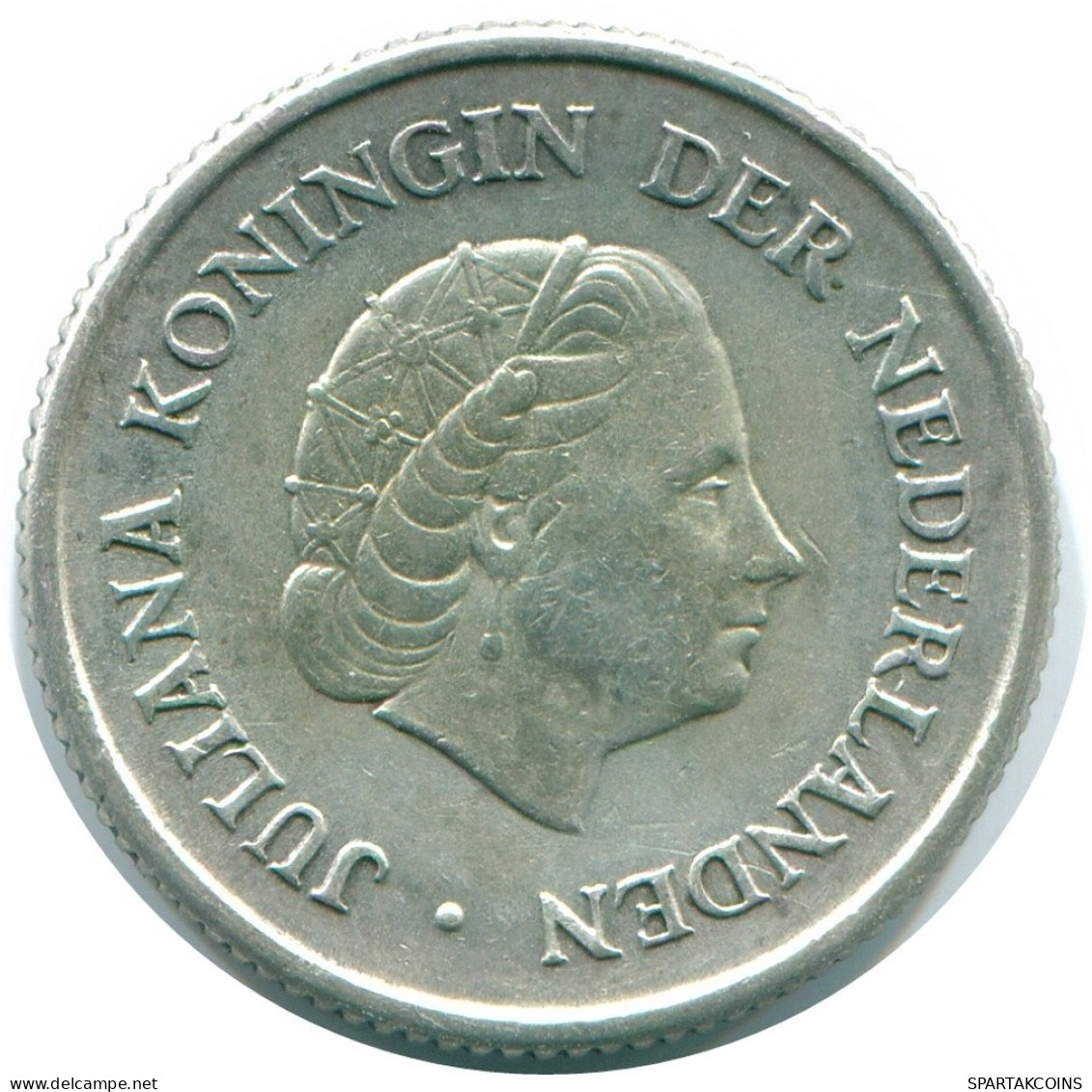 1/4 GULDEN 1967 ANTILLES NÉERLANDAISES ARGENT Colonial Pièce #NL11478.4.F.A - Netherlands Antilles