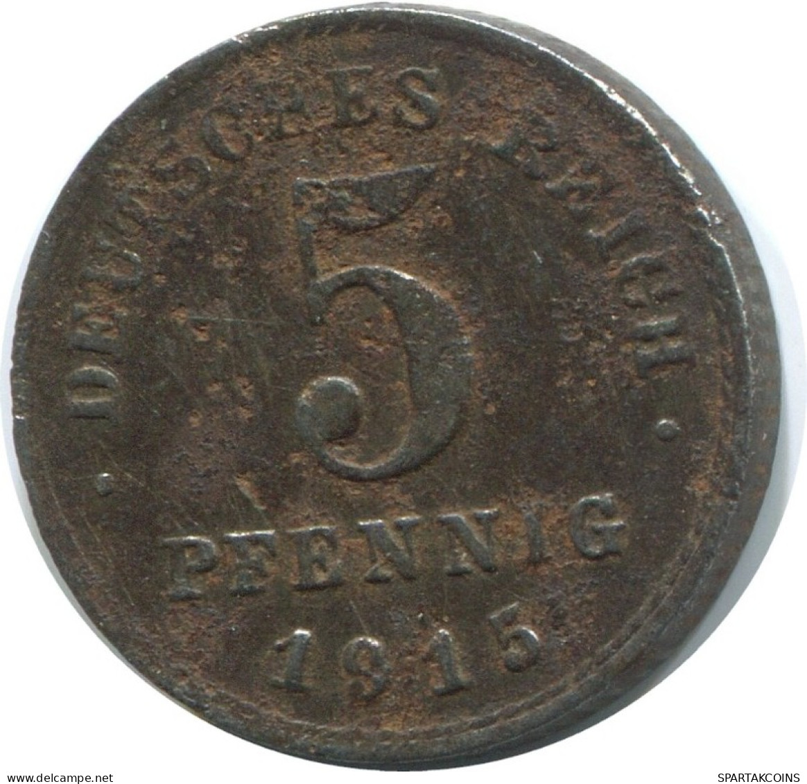 5 PFENNIG 1915 A ALEMANIA Moneda GERMANY #AE640.E.A - 5 Pfennig