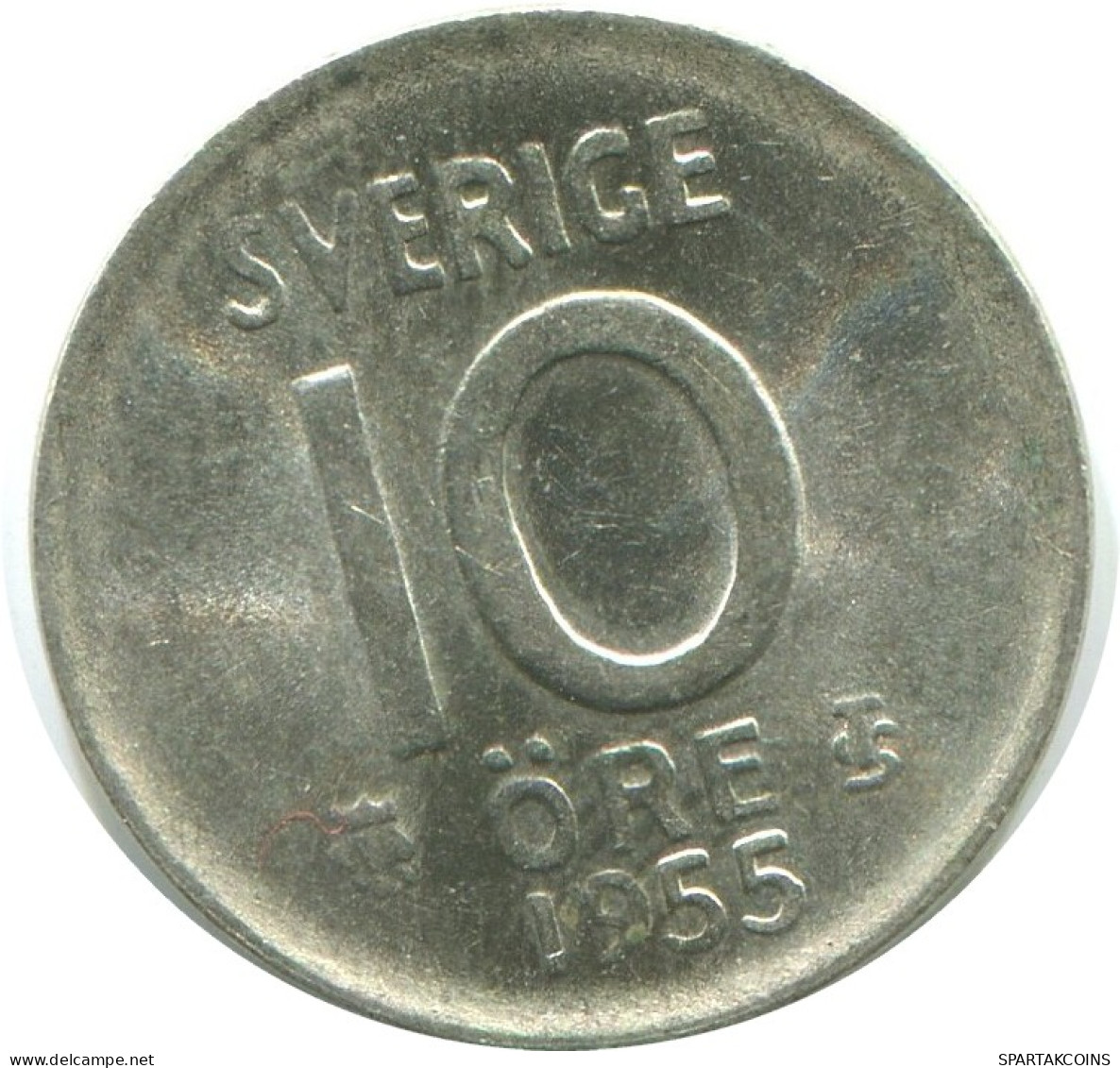 10 ORE 1955 SCHWEDEN SWEDEN SILBER Münze #AD055.2.D.A - Suède