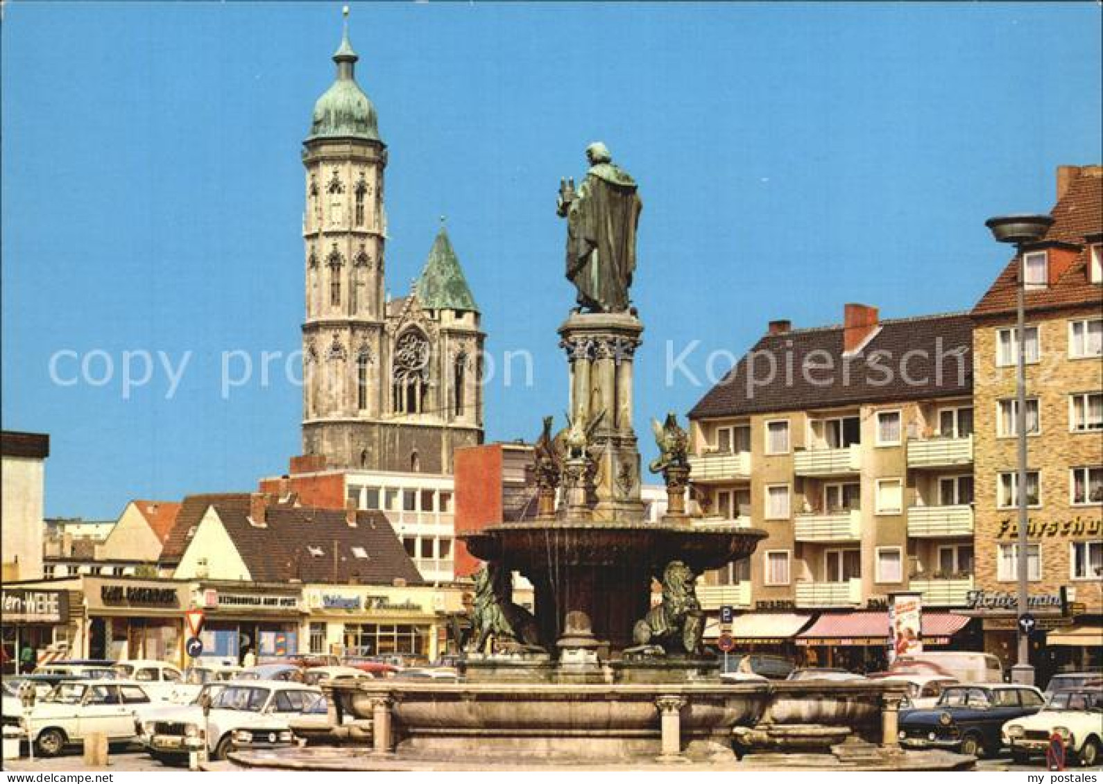 72506877 Braunschweig Hagenmarkt Brunnendenkmal Andreaskirche Braunschweig - Braunschweig