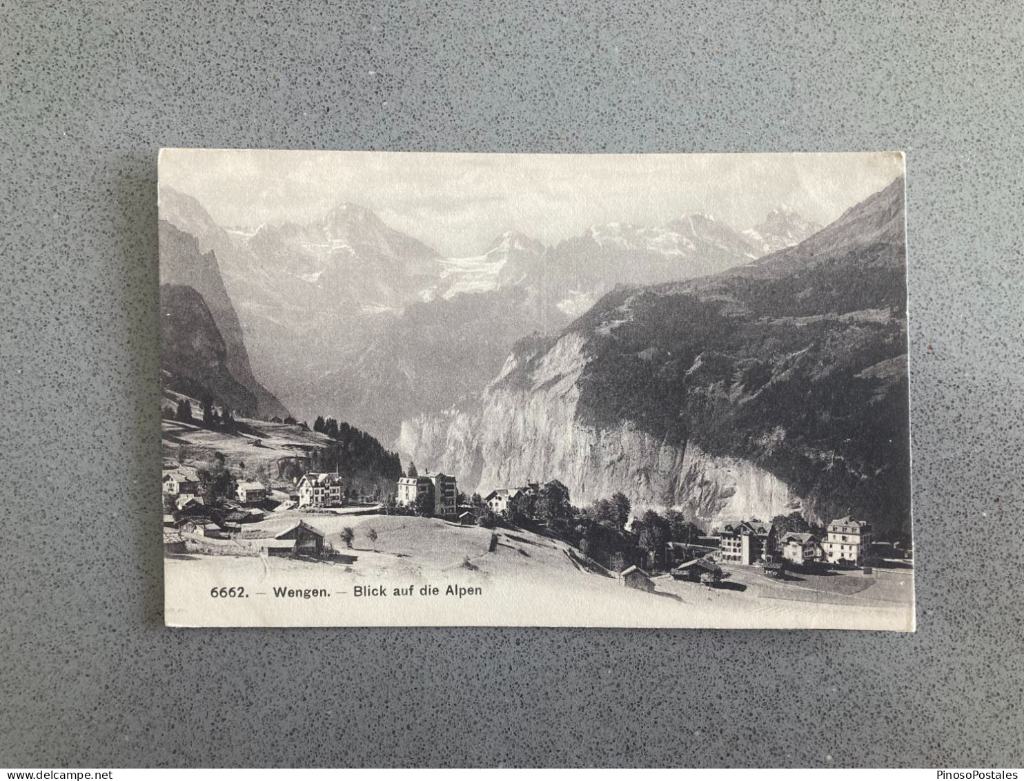 Wengen - Blick Auf Die Alpen Carte Postale Postcard - Wengen