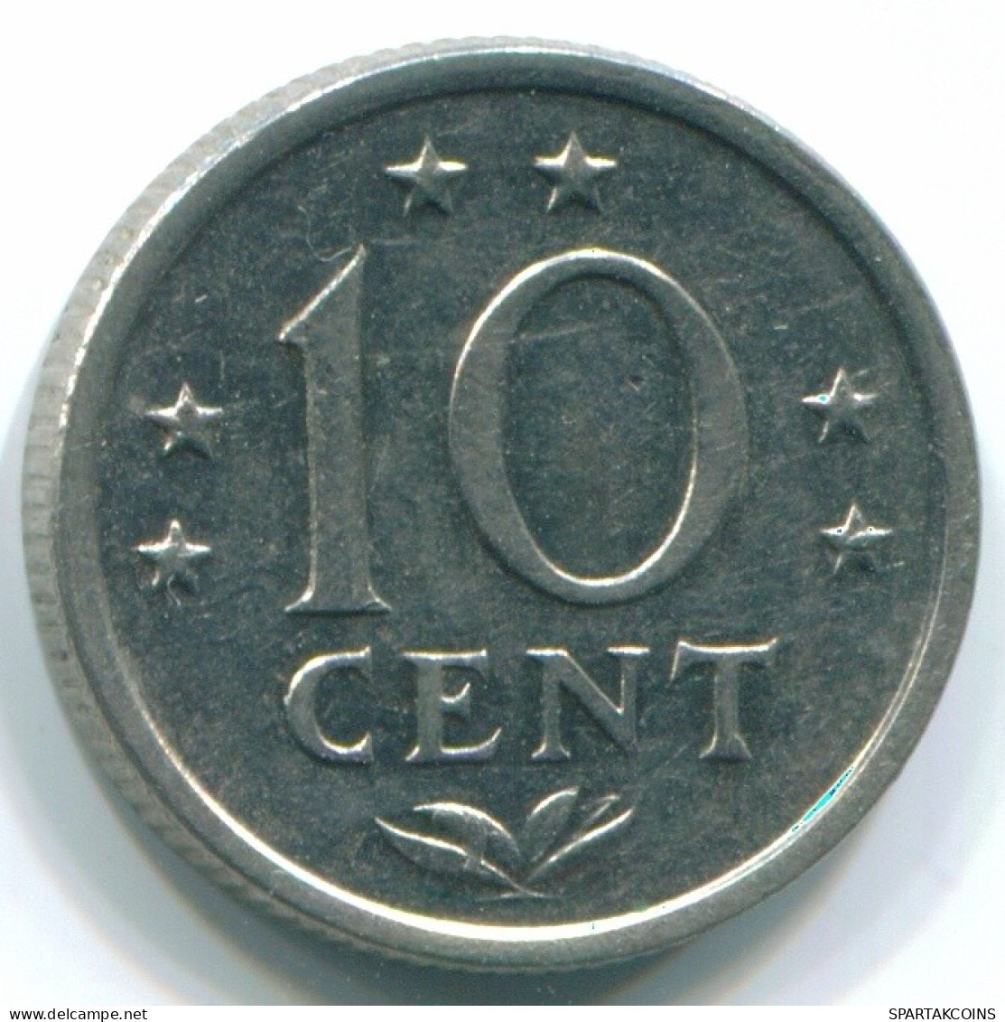 10 CENTS 1971 NIEDERLÄNDISCHE ANTILLEN Nickel Koloniale Münze #S13461.D.A - Niederländische Antillen