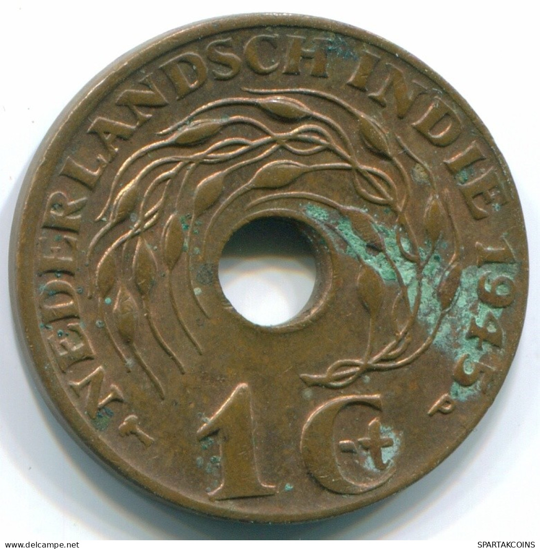 1 CENT 1945 P NIEDERLANDE OSTINDIEN INDONESISCH Koloniale Münze #S10344.D.A - Dutch East Indies