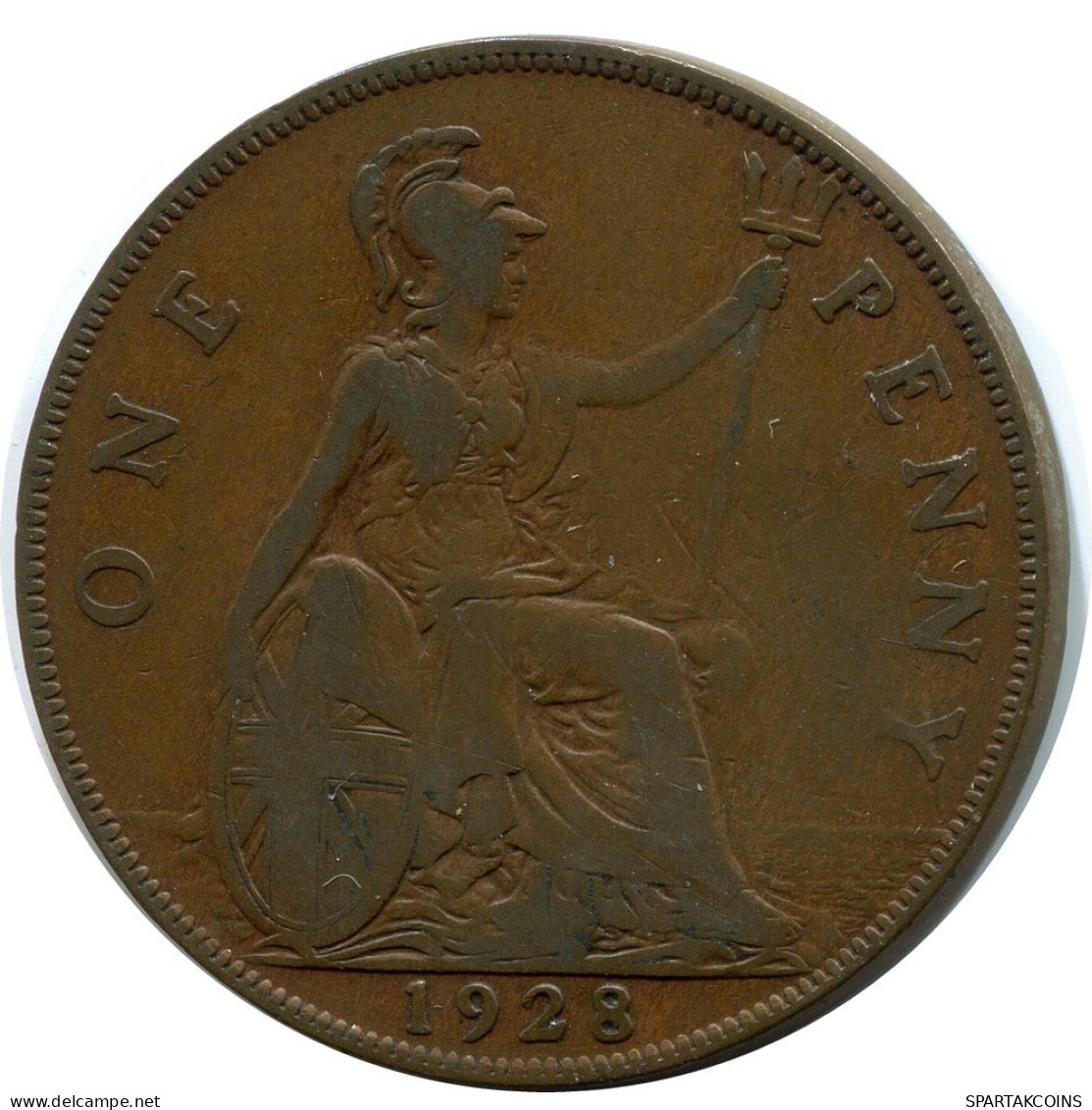 PENNY 1928 UK GBAN BRETAÑA GREAT BRITAIN Moneda #AZ816.E.A - D. 1 Penny