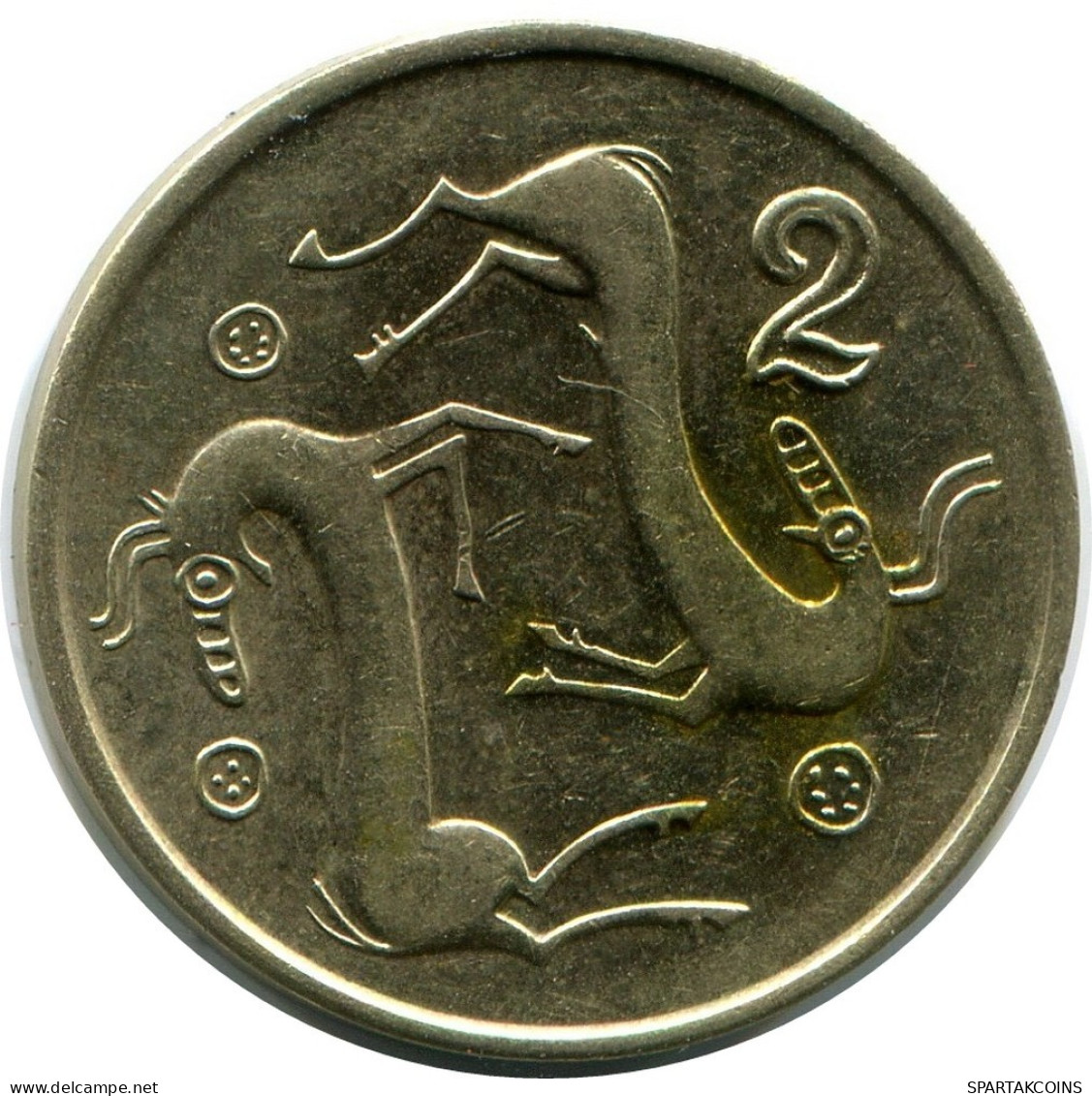 2 CENTS 1990 CYPRUS Coin #AP320.U.A - Cipro