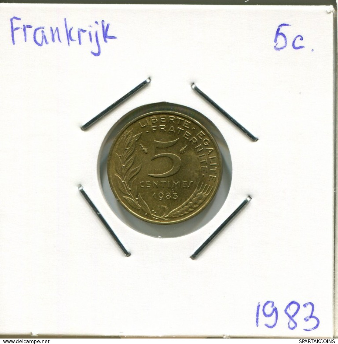 5 CENTIMES 1983 FRANKREICH FRANCE Französisch Münze #AM756.D.A - 5 Centimes