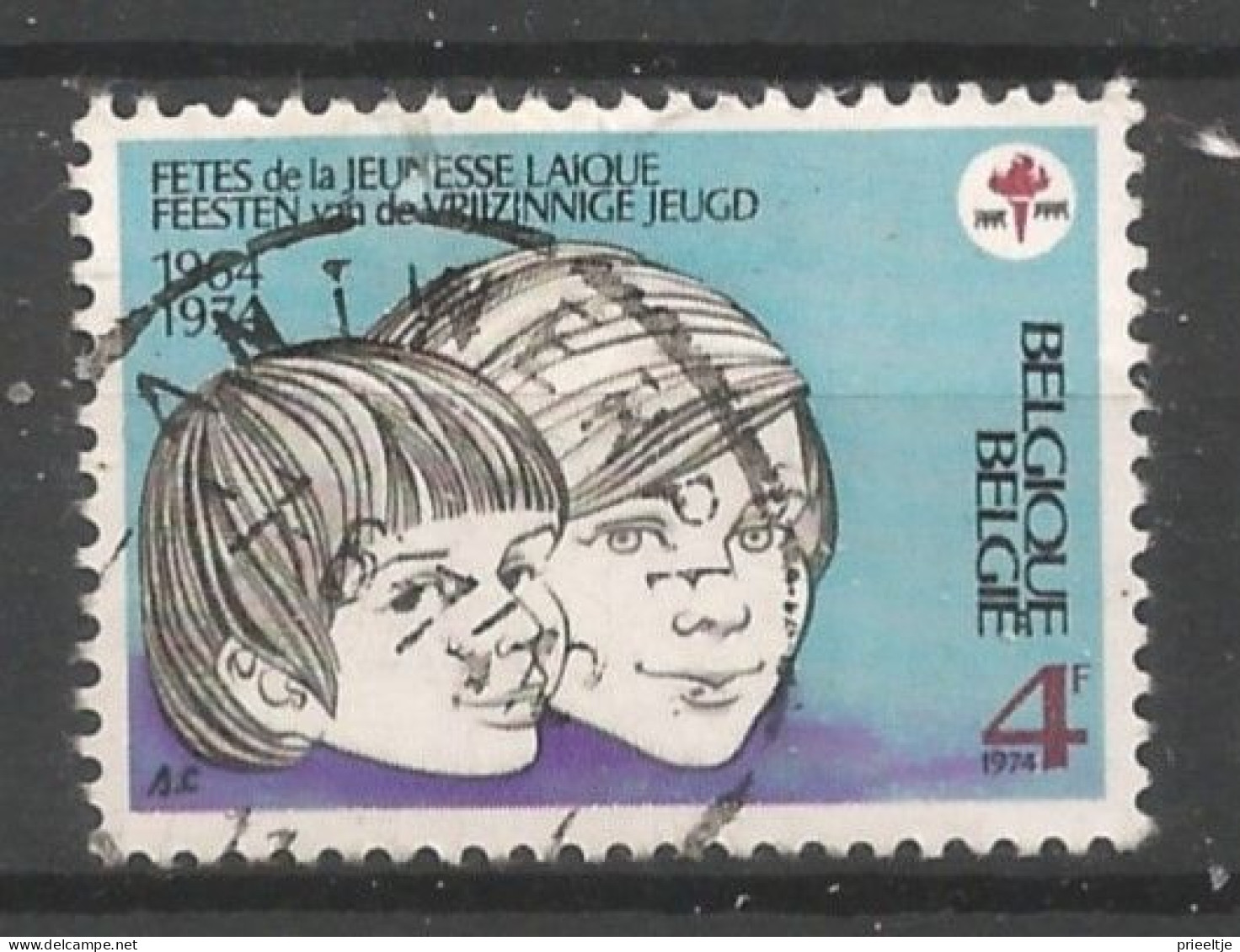 Belgie 1974 Feesten V/d Vrijzinnigge Jeugd OCB 1717 (0) - Gebraucht