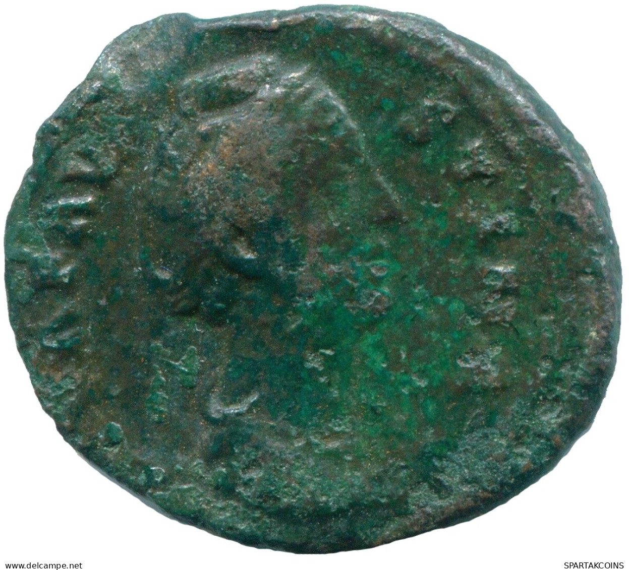 DIVA FAUSTINA I AE AS TEMPLE WITH STATUE 8.71g/28.17mm #ANC13503.66.E.A - The Anthonines (96 AD To 192 AD)