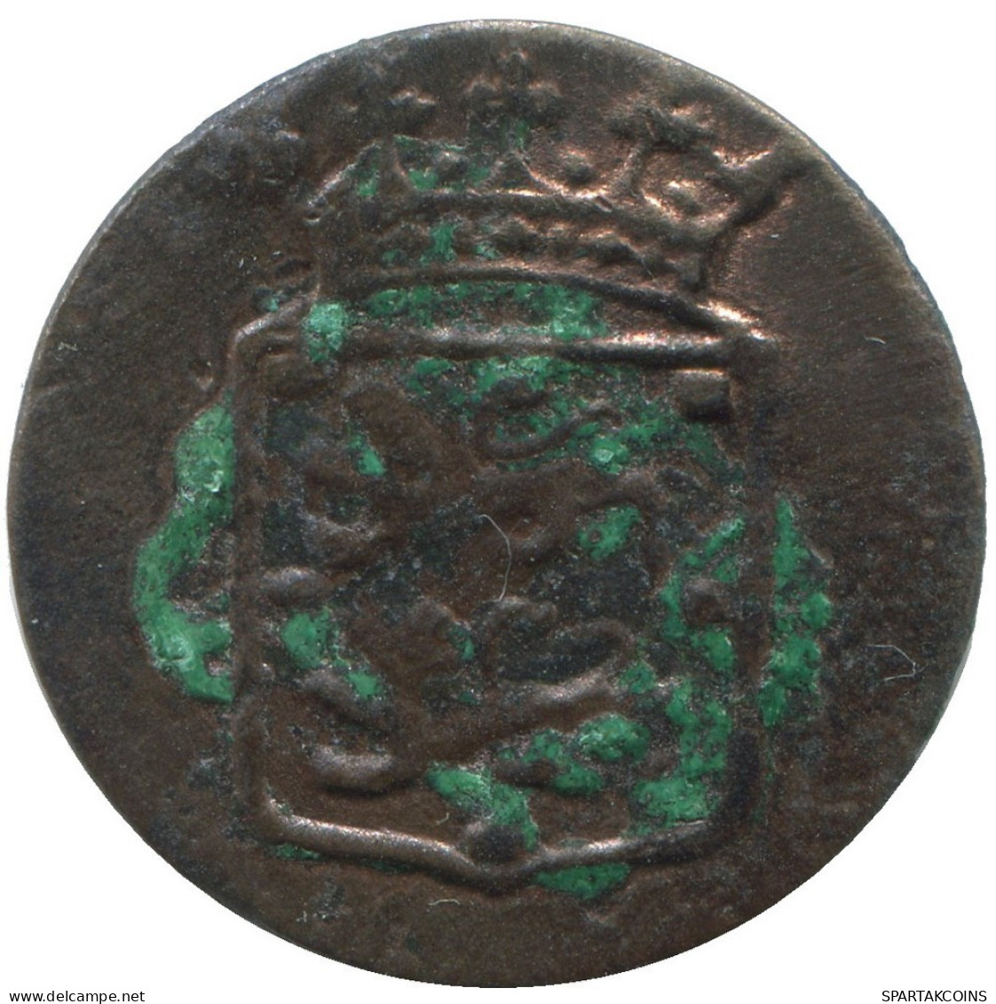 1787 WEST FRIESLAND VOC DUIT NETHERLANDS INDIES NY COLONIAL PENNY #VOC1018.8.U.A - Dutch East Indies