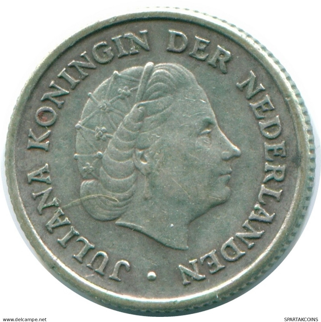 1/10 GULDEN 1954 NIEDERLÄNDISCHE ANTILLEN SILBER Koloniale Münze #NL12060.3.D.A - Antillas Neerlandesas