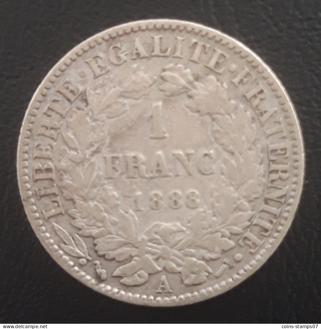 France - 1 Franc Cérès 1888 A - 1 Franc