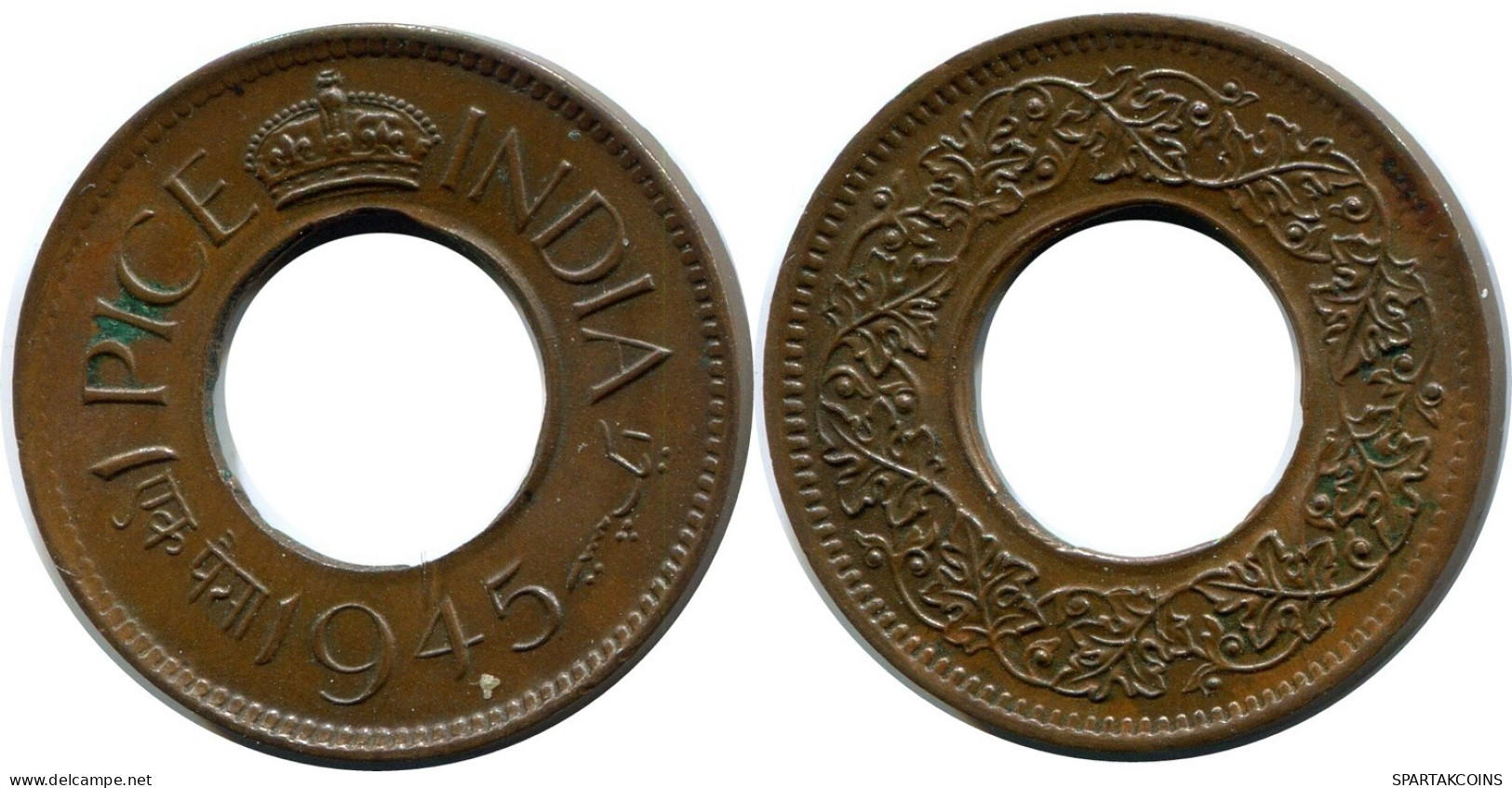 1 PICE 1945 INDE INDIA Pièce #AY948.F.A - India