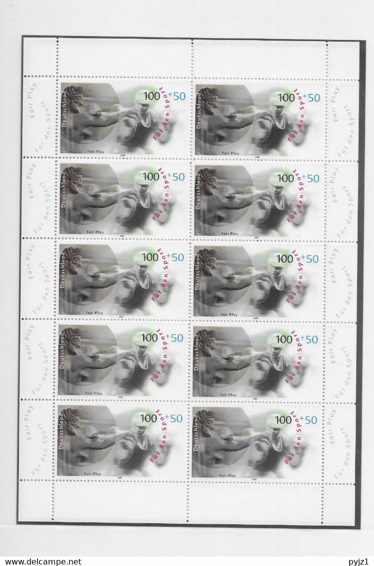 2000 MNH BRD Mi 2094-97 (set Of 4 Sheets) - Autres & Non Classés