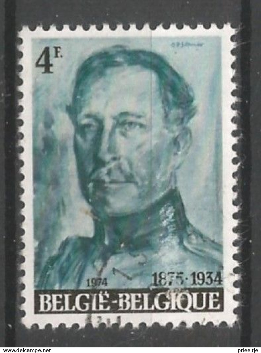 Belgie 1974 40j Overlijden Kon. Albert I OCB 1704 (0) - Used Stamps