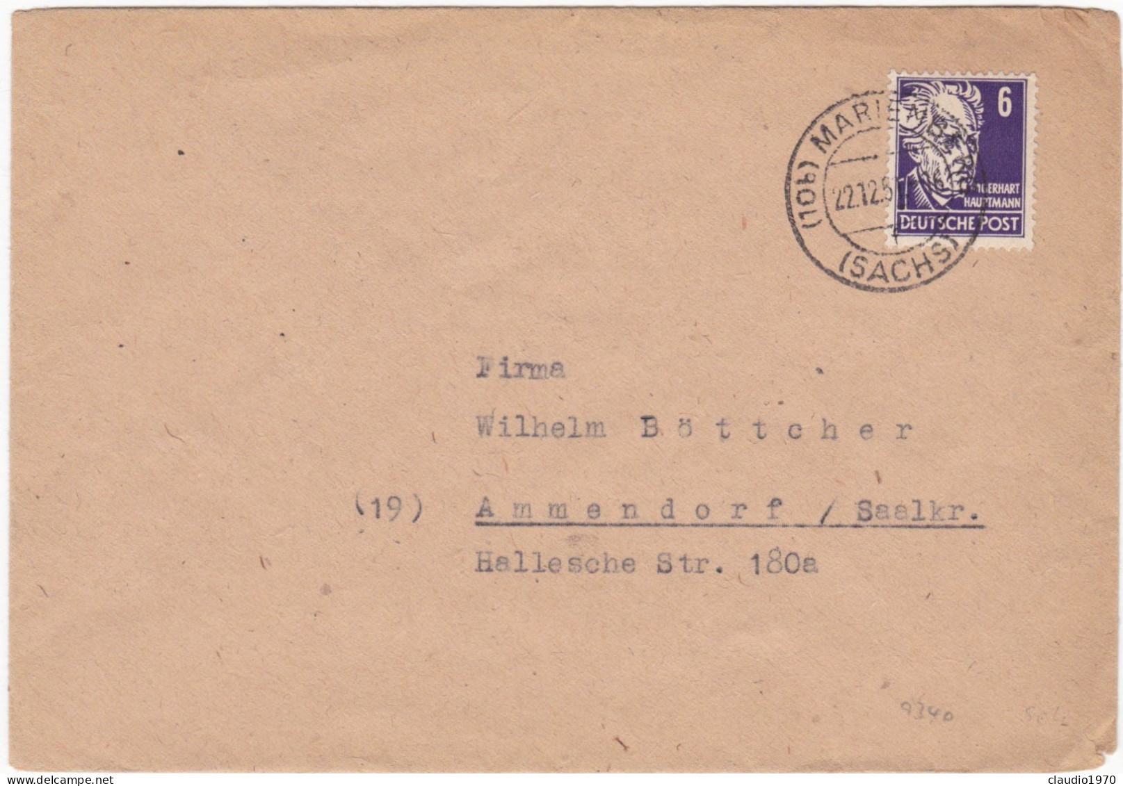 GERMANIA - STORIA POSTALE - BUSTA - 1951 - Other & Unclassified