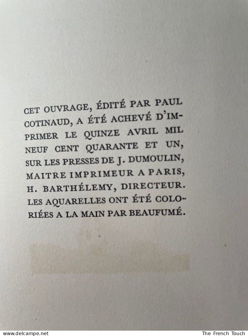 Manon Lescaut. Illustré D'aquarelles Originales De André-E. Marty - Other & Unclassified