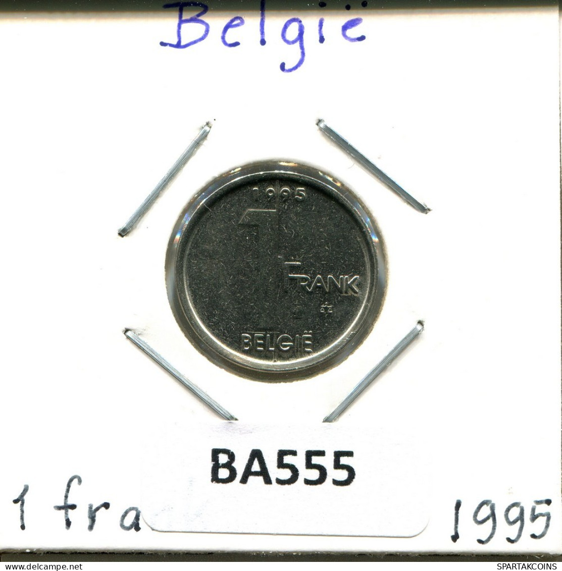 1 FRANC 1995 DUTCH Text BÉLGICA BELGIUM Moneda #BA555.E.A - 1 Frank