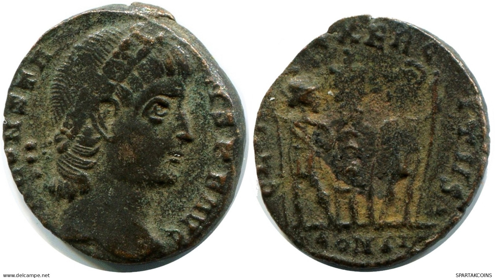 CONSTANS MINTED IN CONSTANTINOPLE FOUND IN IHNASYAH HOARD EGYPT #ANC11926.14.E.A - L'Empire Chrétien (307 à 363)