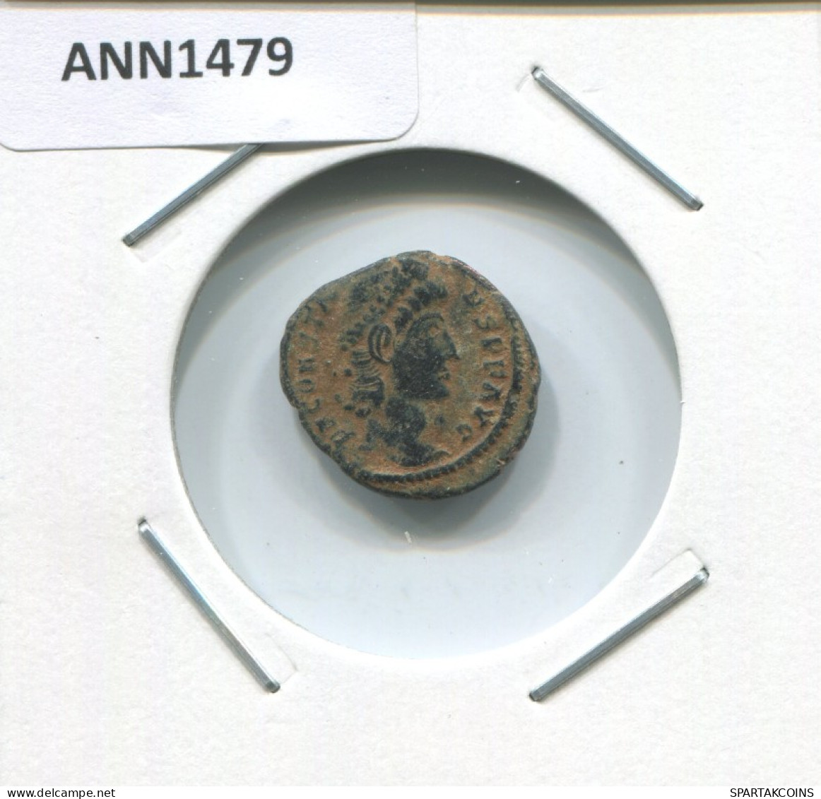 CONSTANTIUS II AD347-348 VOT XX MVLT XX 1.6g/15mm #ANN1479.10.F.A - L'Empire Chrétien (307 à 363)