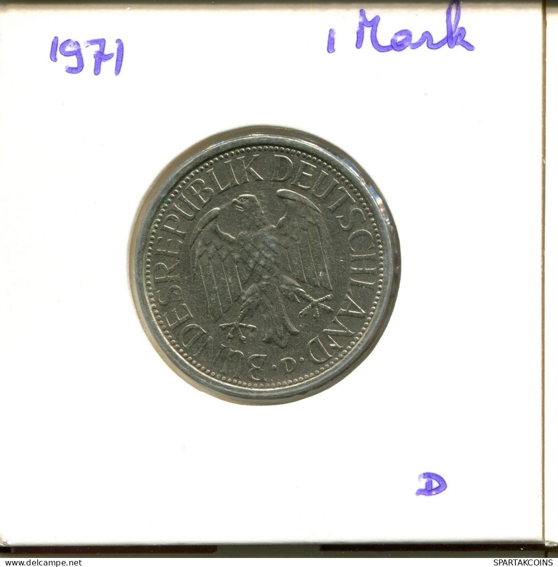 1 DM 1971 D BRD DEUTSCHLAND Münze GERMANY #DA842.D.A - 1 Mark