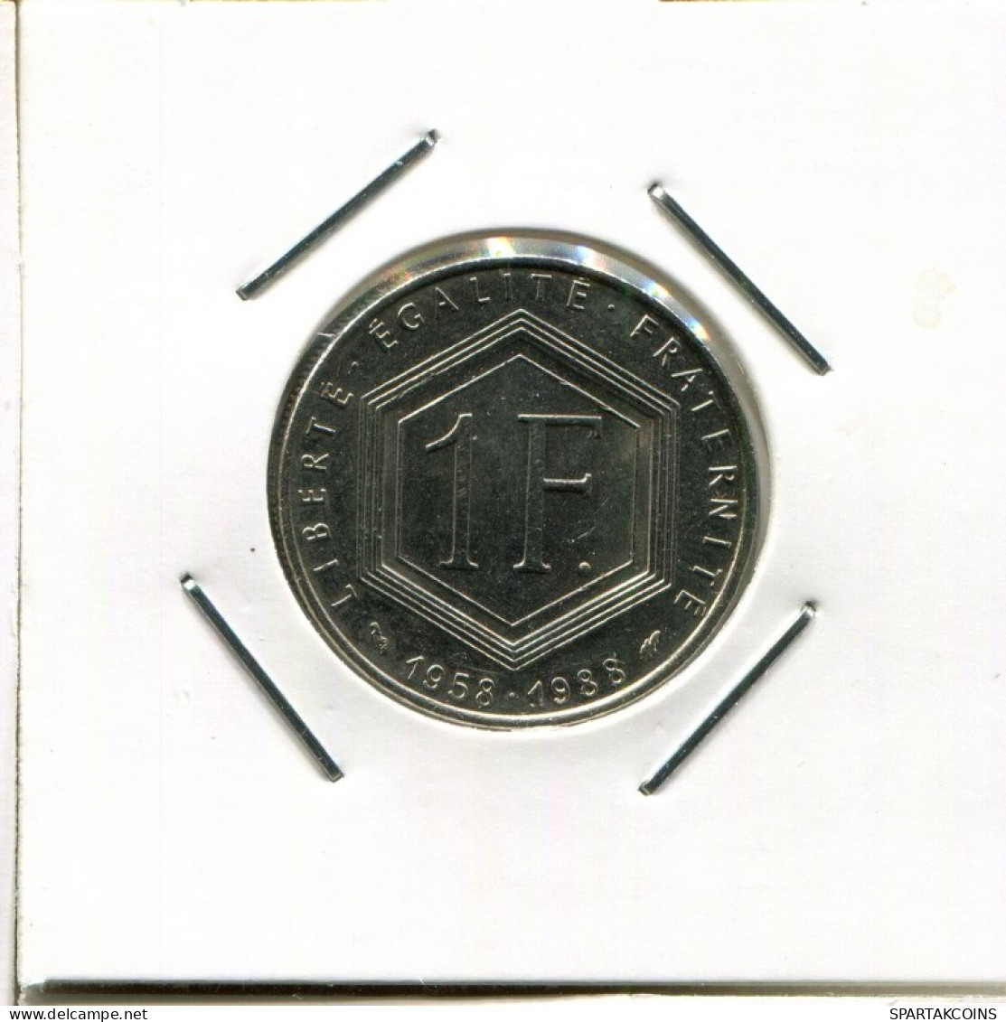 1 FRANC 1958-1988 FRANCIA FRANCE Moneda CHARLES DE GAULLE #AK527.E.A - 1 Franc